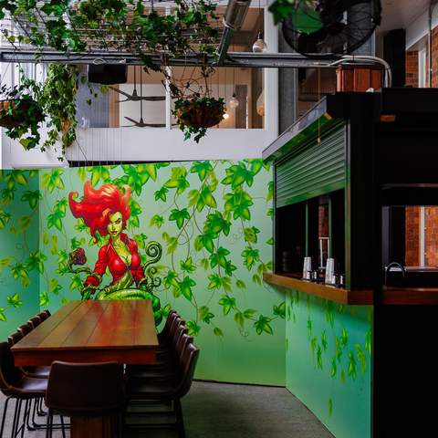 Now Open: Poison Ivy and Harley Quinn Are Brisbane's Latest Comic Book-Themed Bars From the 1st Edition Crew