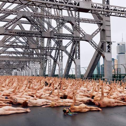 Brisbane's Story Bridge Swapped Traffic for Naked Bodies for Spencer Tunick's Latest Nude Photography Installation