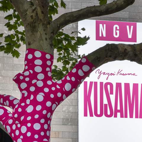 Yayoi Kusama Is Turning 60-Plus Melbourne Trees Into Her Latest Polka Dot-Covered (and Bright Pink) Artwork