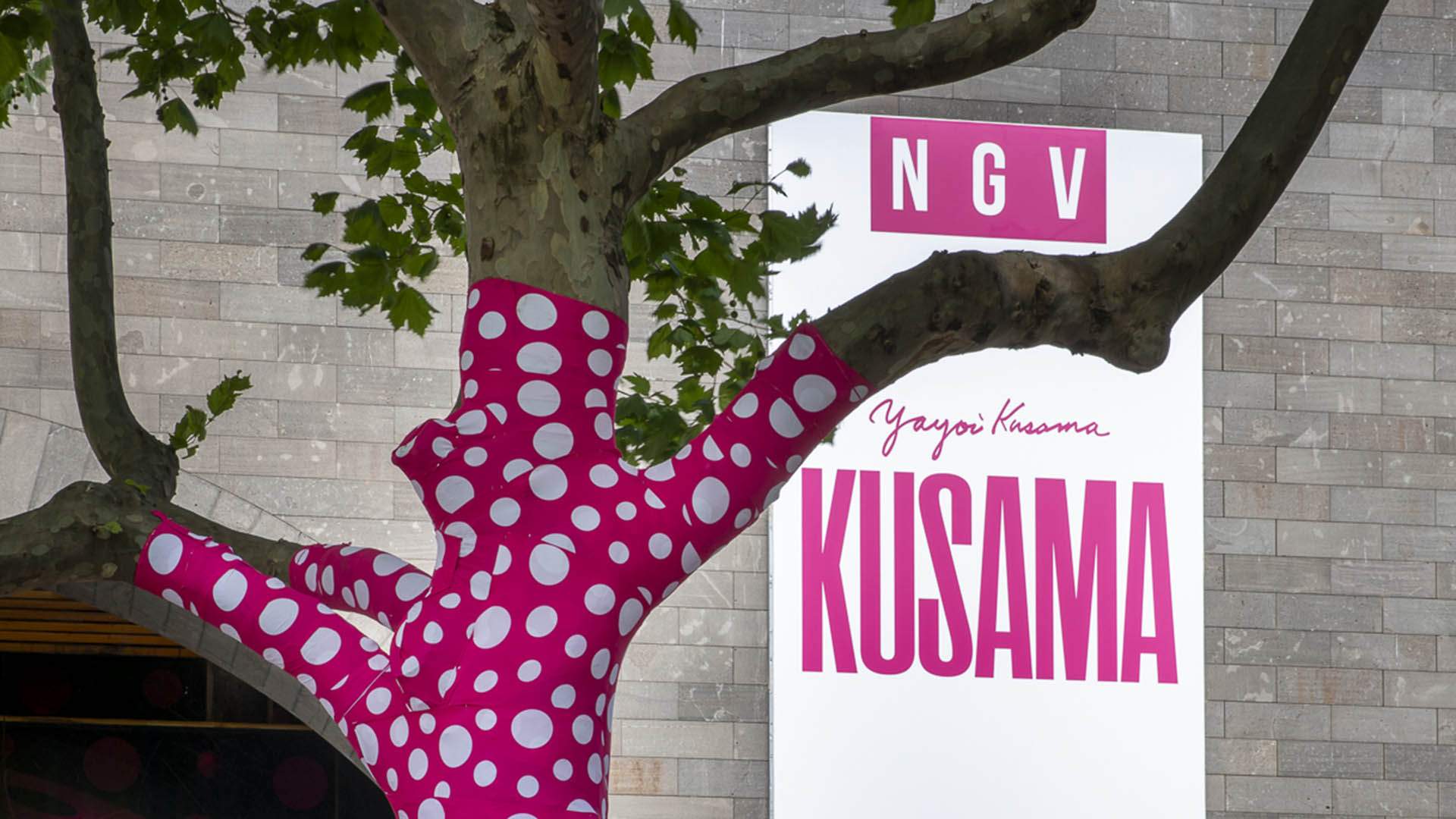 Yayoi Kusama Is Turning 60-Plus Melbourne Trees Into Her Latest Polka Dot-Covered (and Bright Pink) Artwork