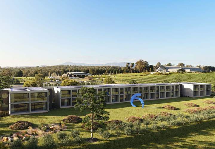 Background image for Coming Soon: Levantine Hill Estate's New Hotel Will House Just 33 Luxury Suites Overlooking Its Rolling Vineyards