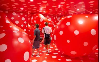 Background image for The NGV Is Keeping Its Spectacular Yayoi Kusama Exhibition Open Late for Its Last Weeks, Including Till Midnight Over Easter