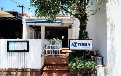 Background image for Now Open: This Toorak Road Terrace House Is Home to the New Greek Restaurant Astoria Bar Kè Grill