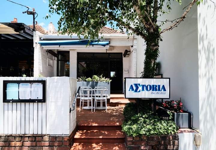 Background image for Now Open: This Toorak Road Terrace House Is Home to the New Greek Restaurant Astoria Bar Kè Grill