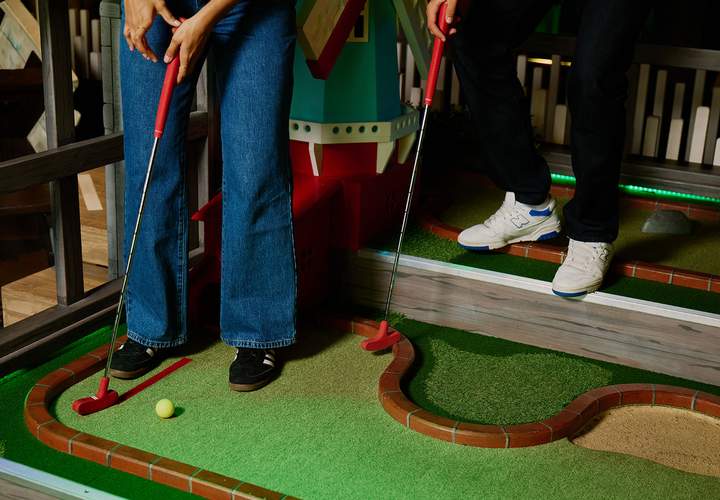 Background image for You and Your Mates You Could Tap, Tap, Tap Your Way to $20,000 in Holey Moley's Mini-Golf Tournament