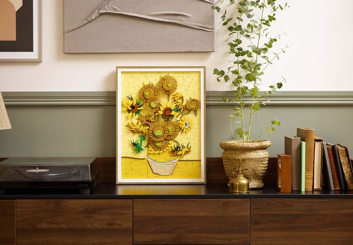 Background image for You Can Hang Van Gogh's 'Sunflowers' on Your Wall at Home — After You Recreate It with Lego