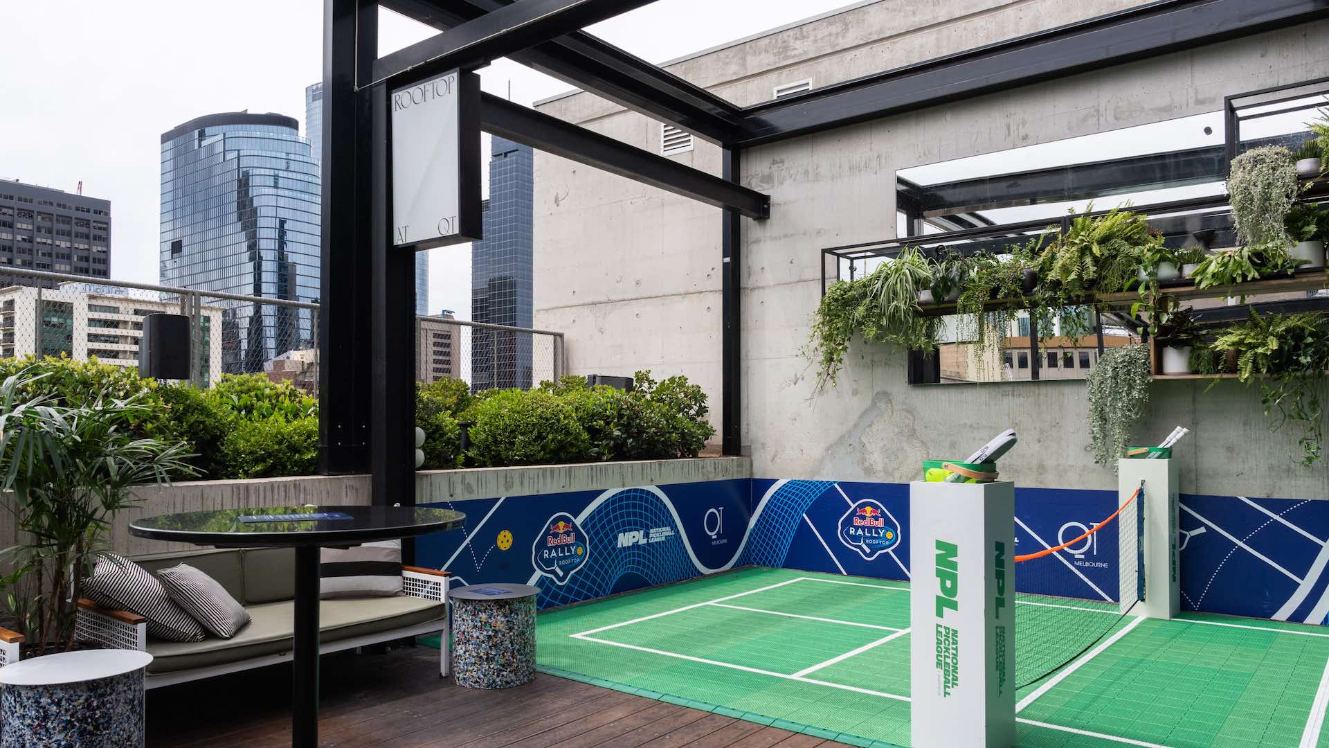 QT Rooftop - pickleball australian open