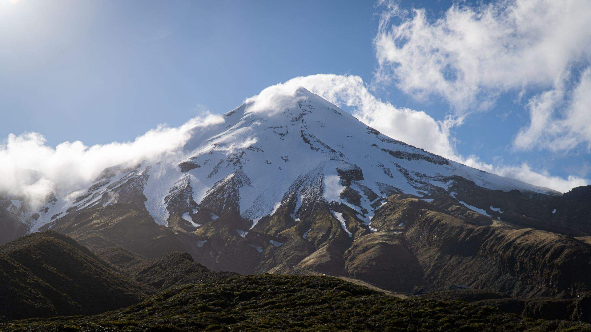 Admire Mount Taranaki From the Pouakai Crossing