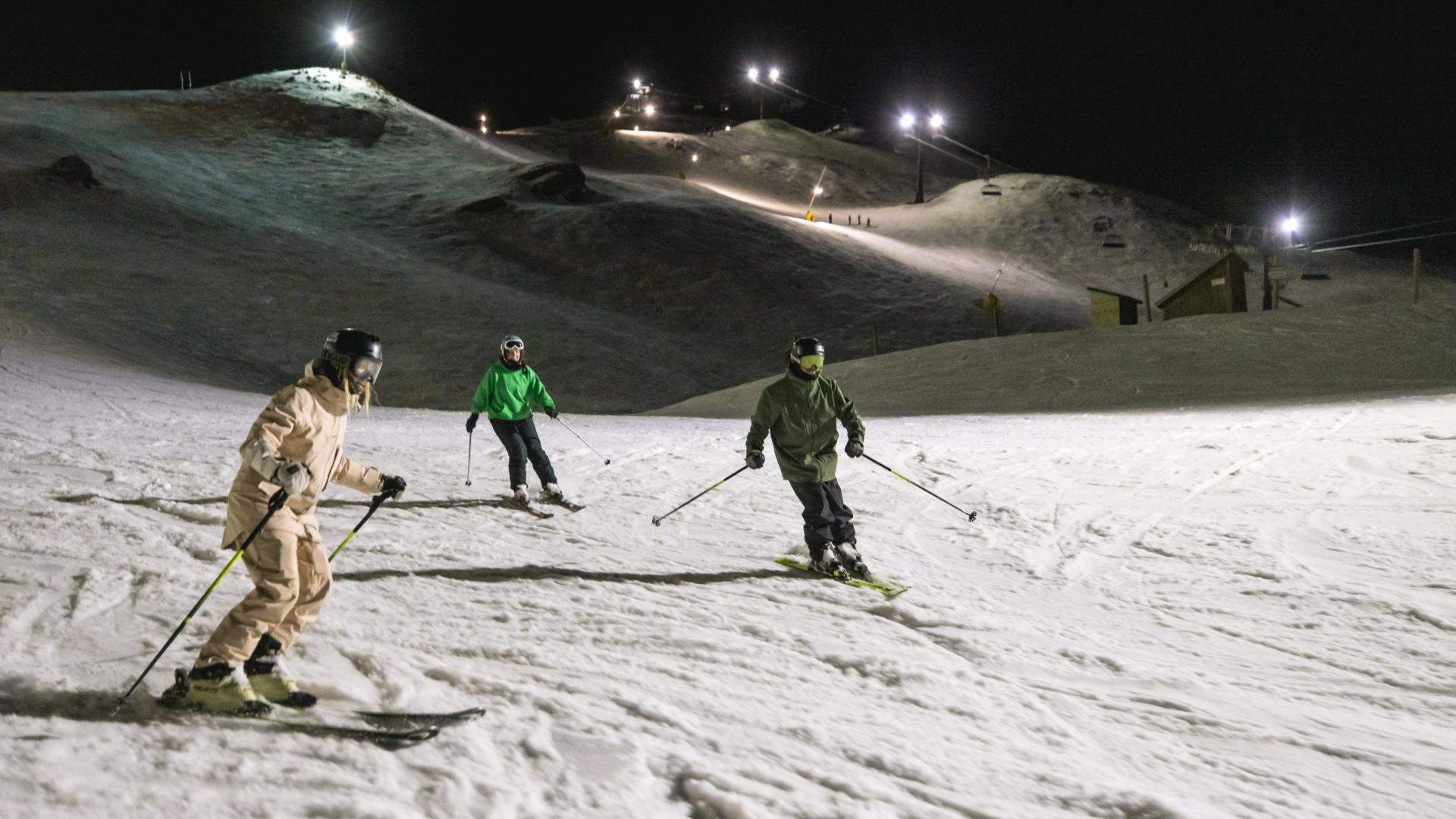 Night Skiing at Coronet Peak