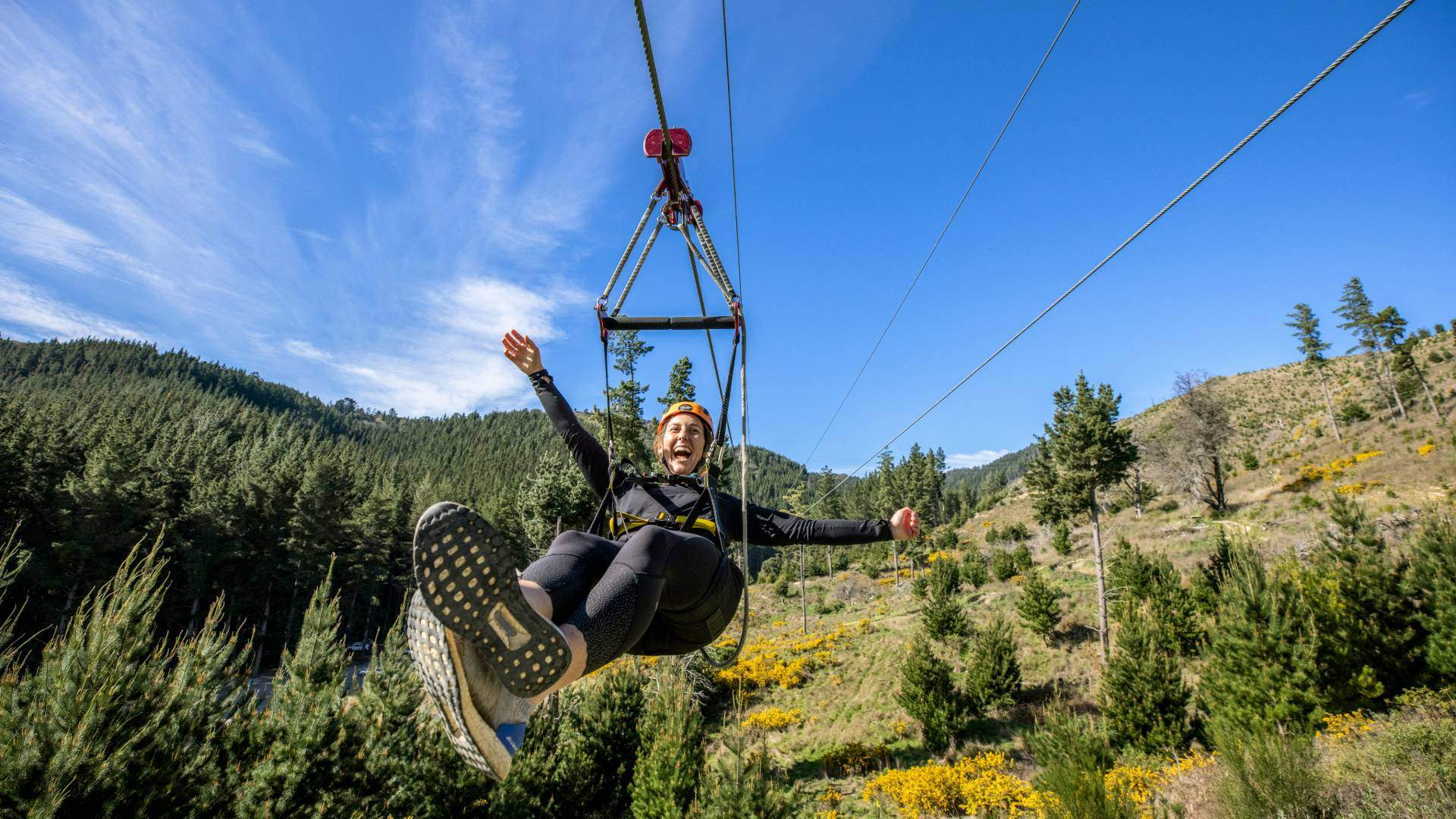 Zipline at Christchurch Adventure Park