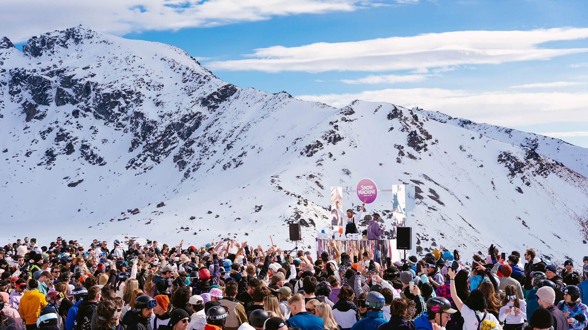 Snow Machine's Mix of Music and Skiing Is Returning to Queenstown in 2025 with Amyl and The Sniffers, Claptone and More