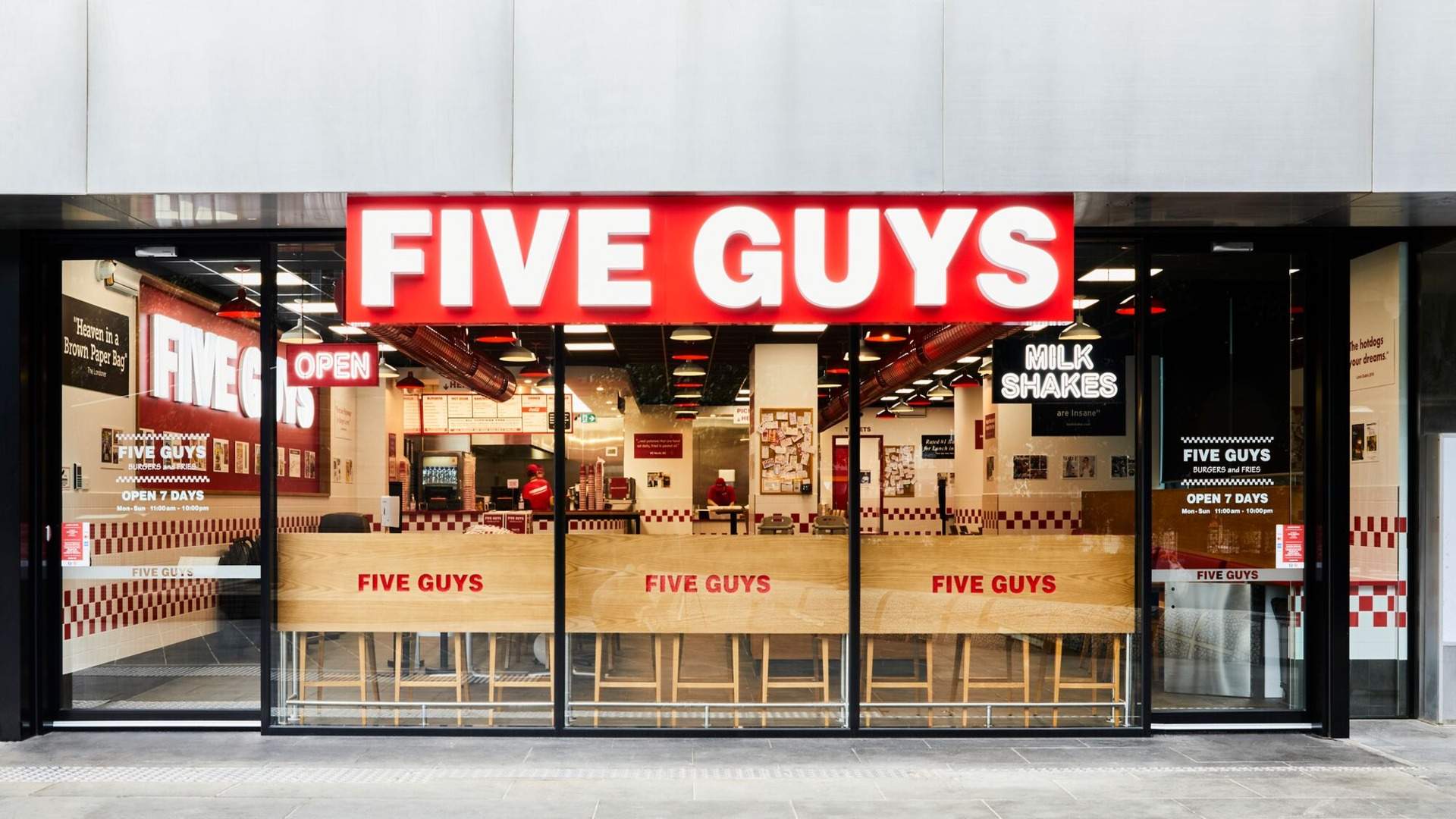 Now Open: Burger Chain Five Guys Has Launched Its Latest Sydney Outpost in the Martin Place Metro Station