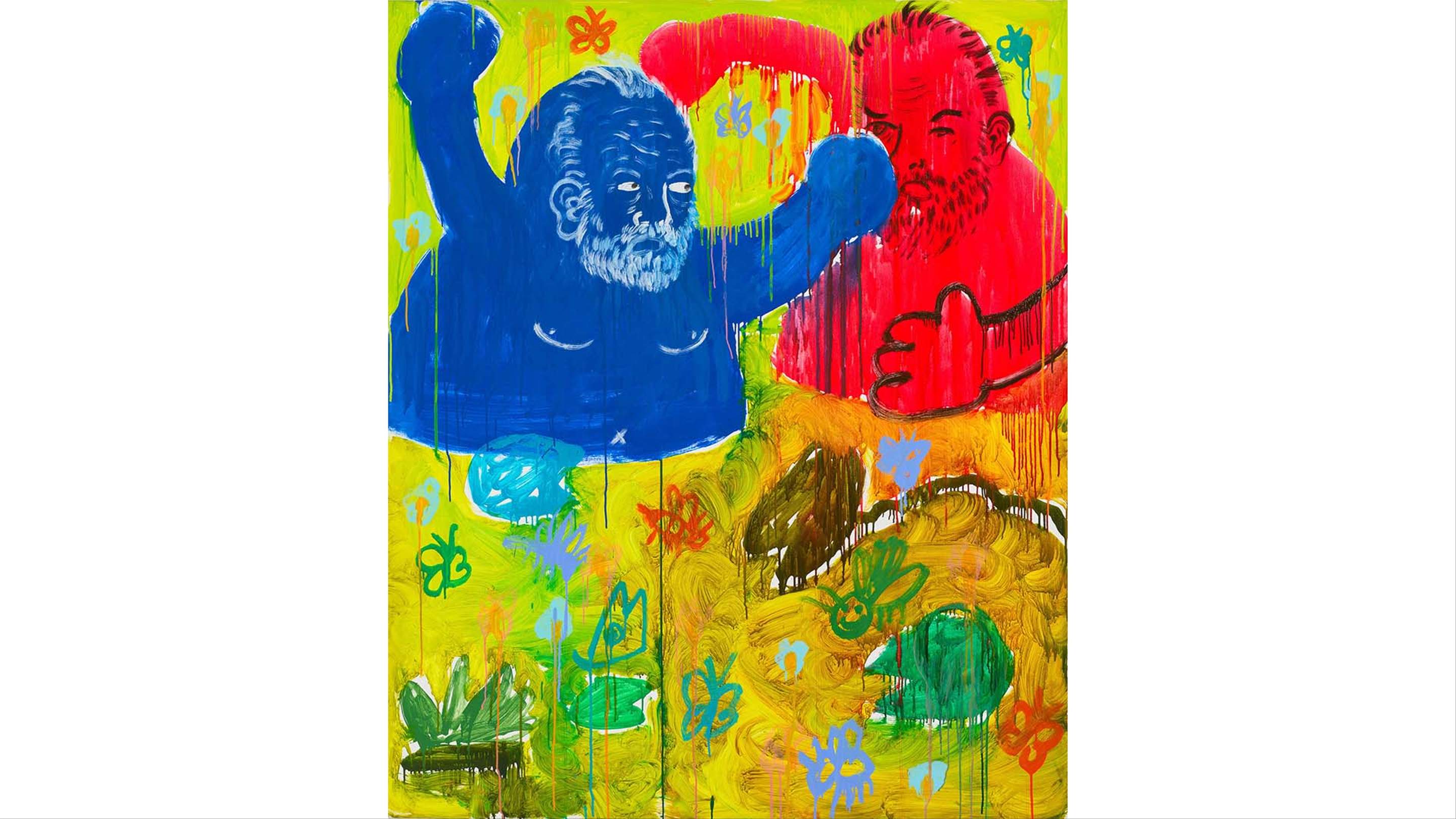 2025 S Archibald Prize Finalists Include Portraits Of Artist Jason Phu Archibald Prize 2025 Jason Phu Older Hugo From The Future Fighting Hugo From Right Now Jenni Carter Art Gallery Of New South Wales Supplied 2880x1620