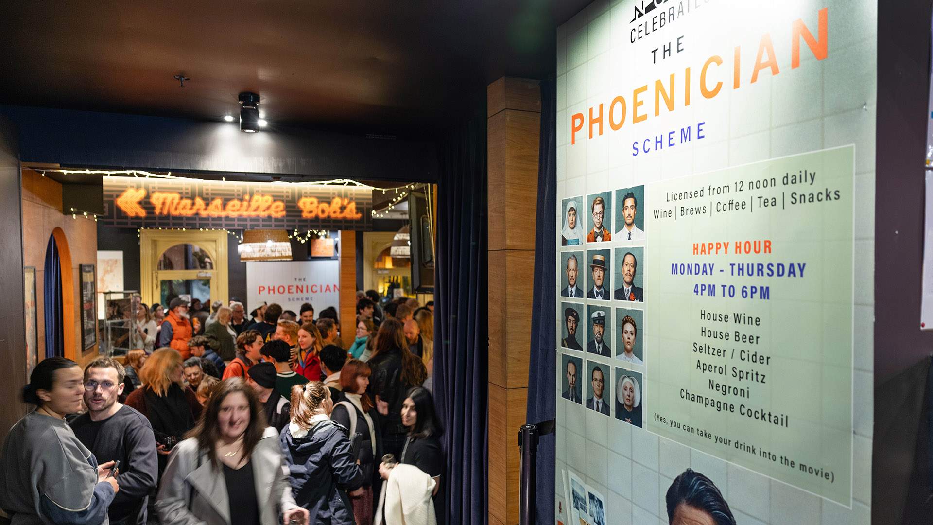 'The Phoenician Scheme' Bar Takeover at Cinema Nova
