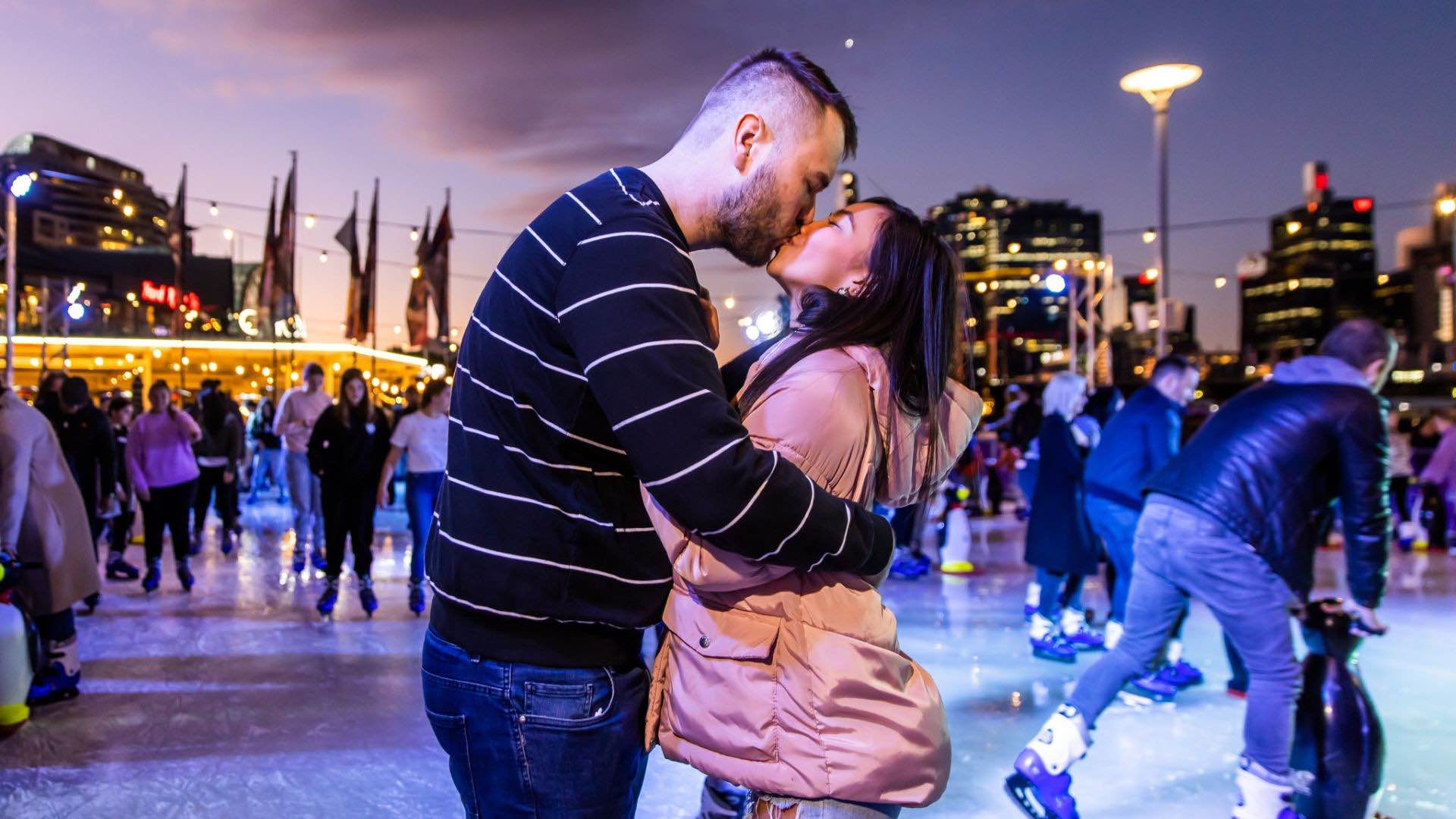 Ice Skating at Darling Harbour