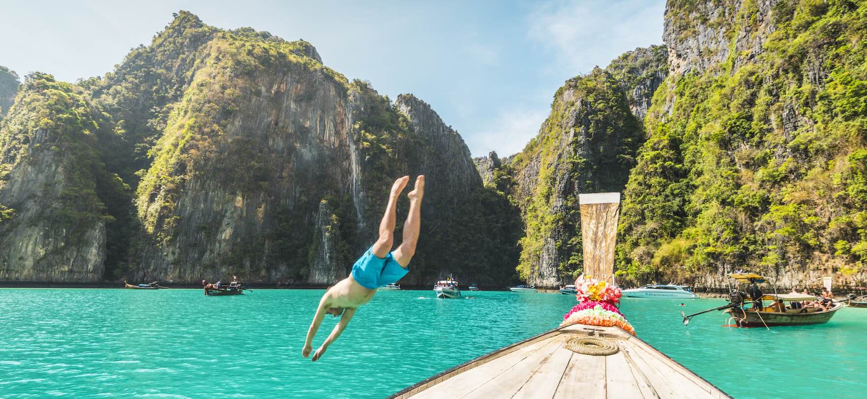 Ao Pileh (Pileh Lagoon), Ko Phi Phi Leh, Krabi Province, Thailand.