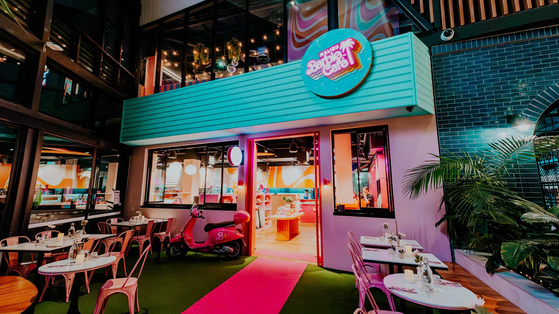 Now Open: For the First Time Ever in Australia, You Can Get Sipping, Snacking and Rollerskating at the Malibu Barbie Cafe