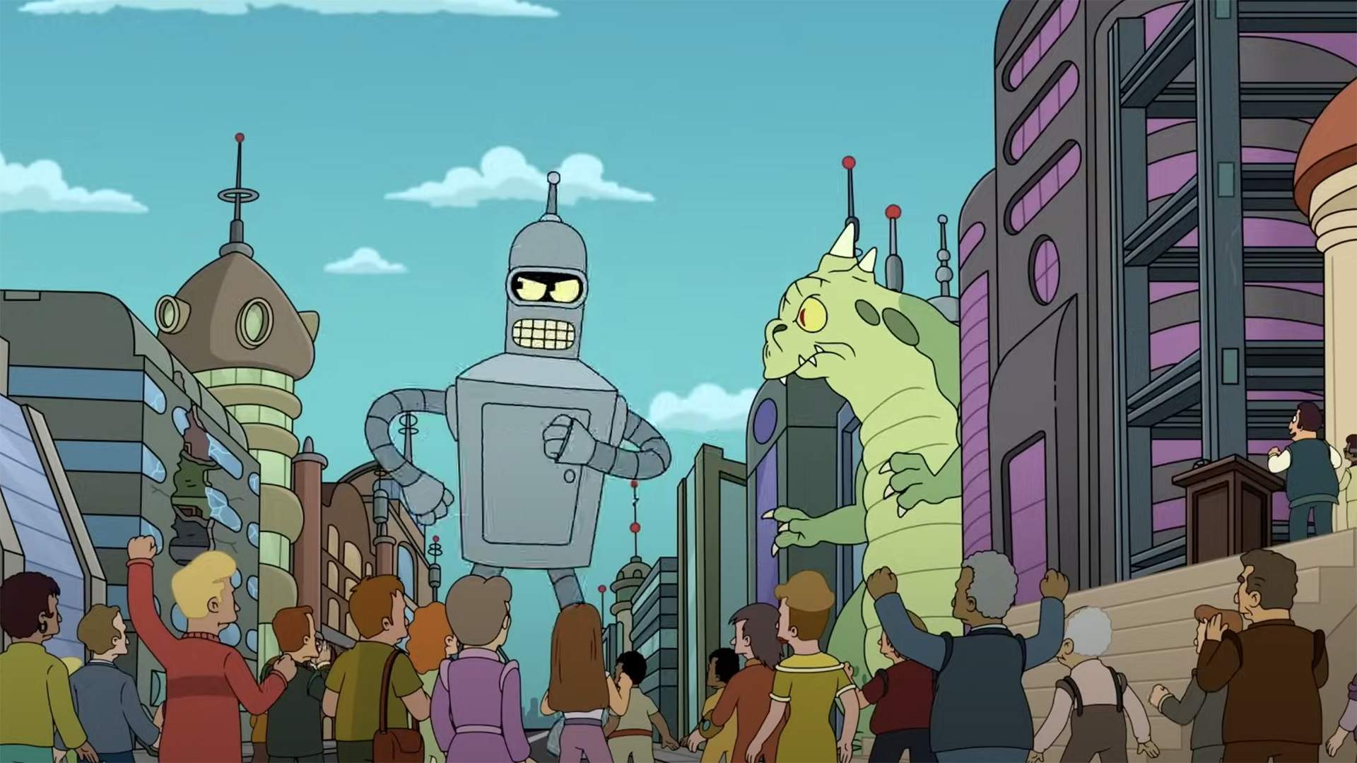 The Trailer for 'Futurama' Season 13 Delivers the Giant Bender-Versus-Kaiju Battle of Your Dreams