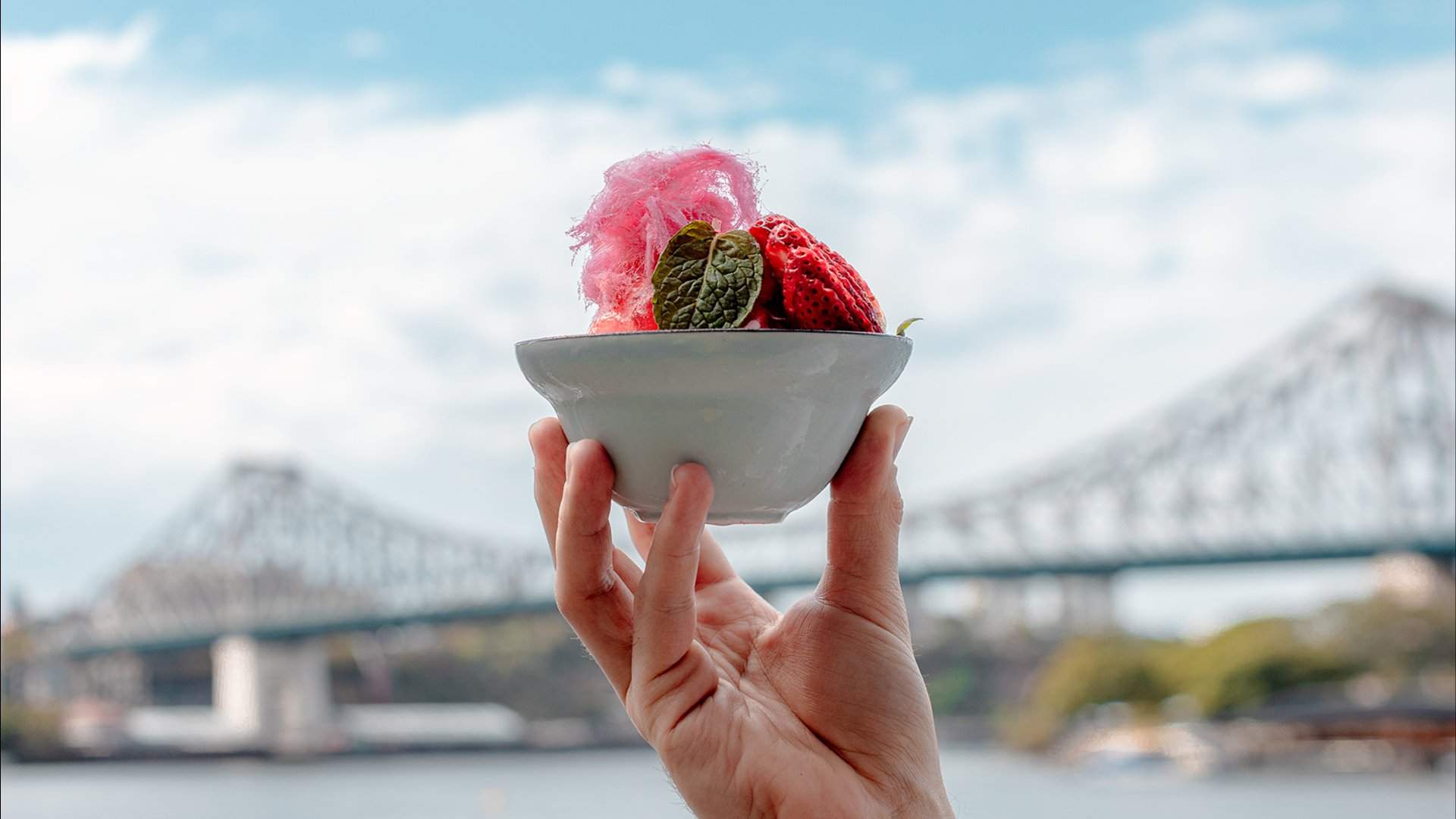 Massimo Restaurant & Bar Is Celebrating the Return of Ekka with an Elevated Strawberry Sundae Topped with Fairy Floss
