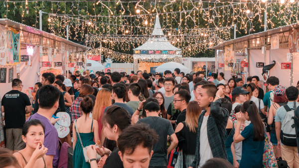 Crowd at PERFORMA Singapore 