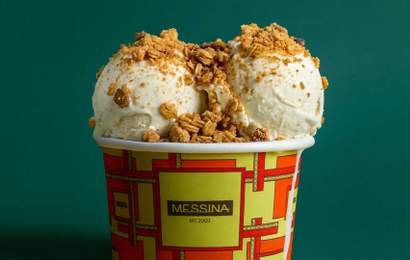Background image for Messina Is Serving Its First-Ever Breakfast Gelato, Combining Honey Ice Cream with Brookfarm's Toasted Macadamia Muesli