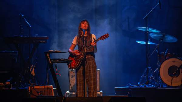 CORK, IRELAND - AUGUST 19: Angie McMahon performs onstage during a concert at Cork Opera House on August 19, 2025 in Cork, Ireland. (Photo by Debbie Hickey/Getty Images)