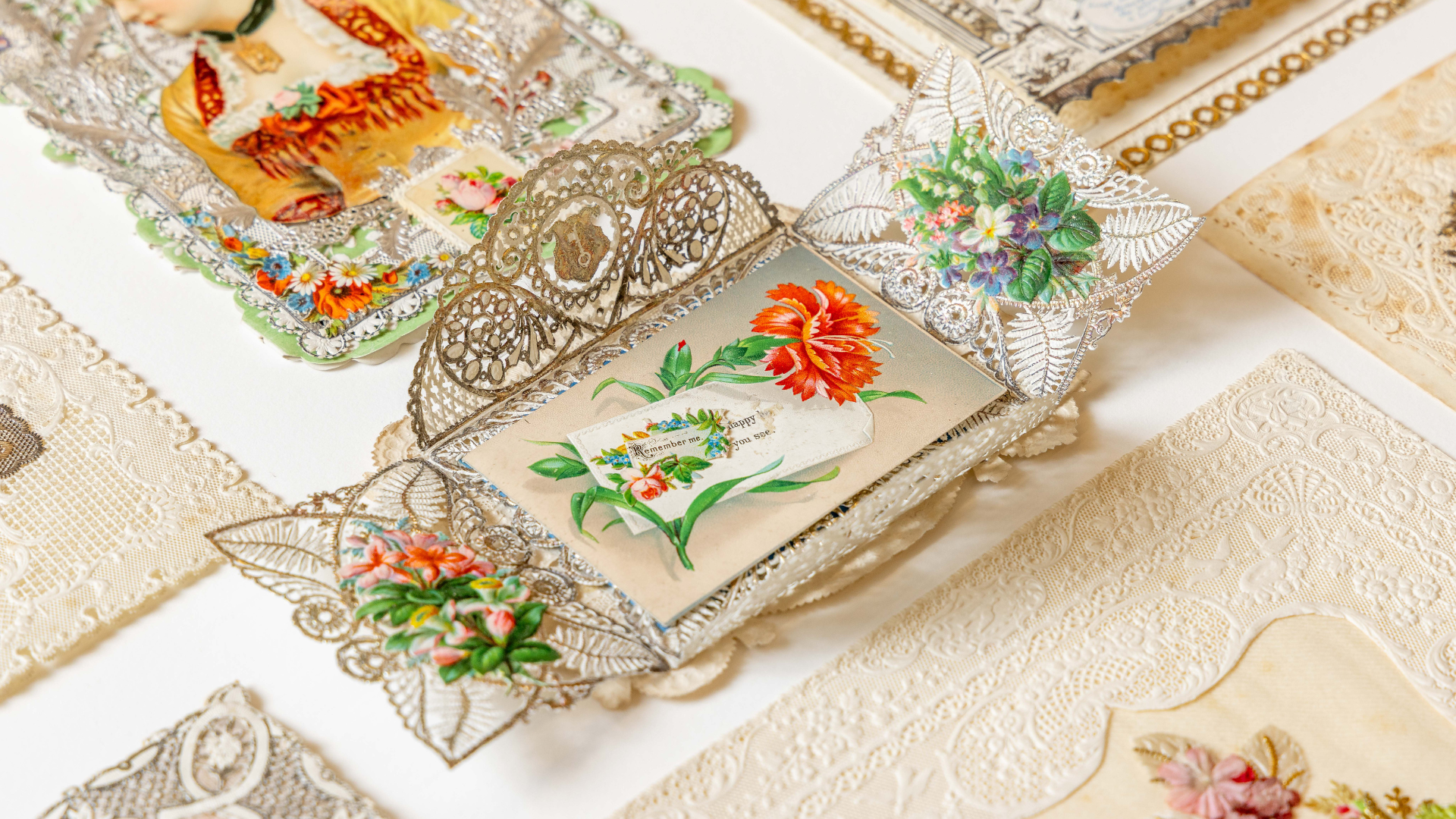 Victorian Valentine's Day cards feature in Rebel Heart