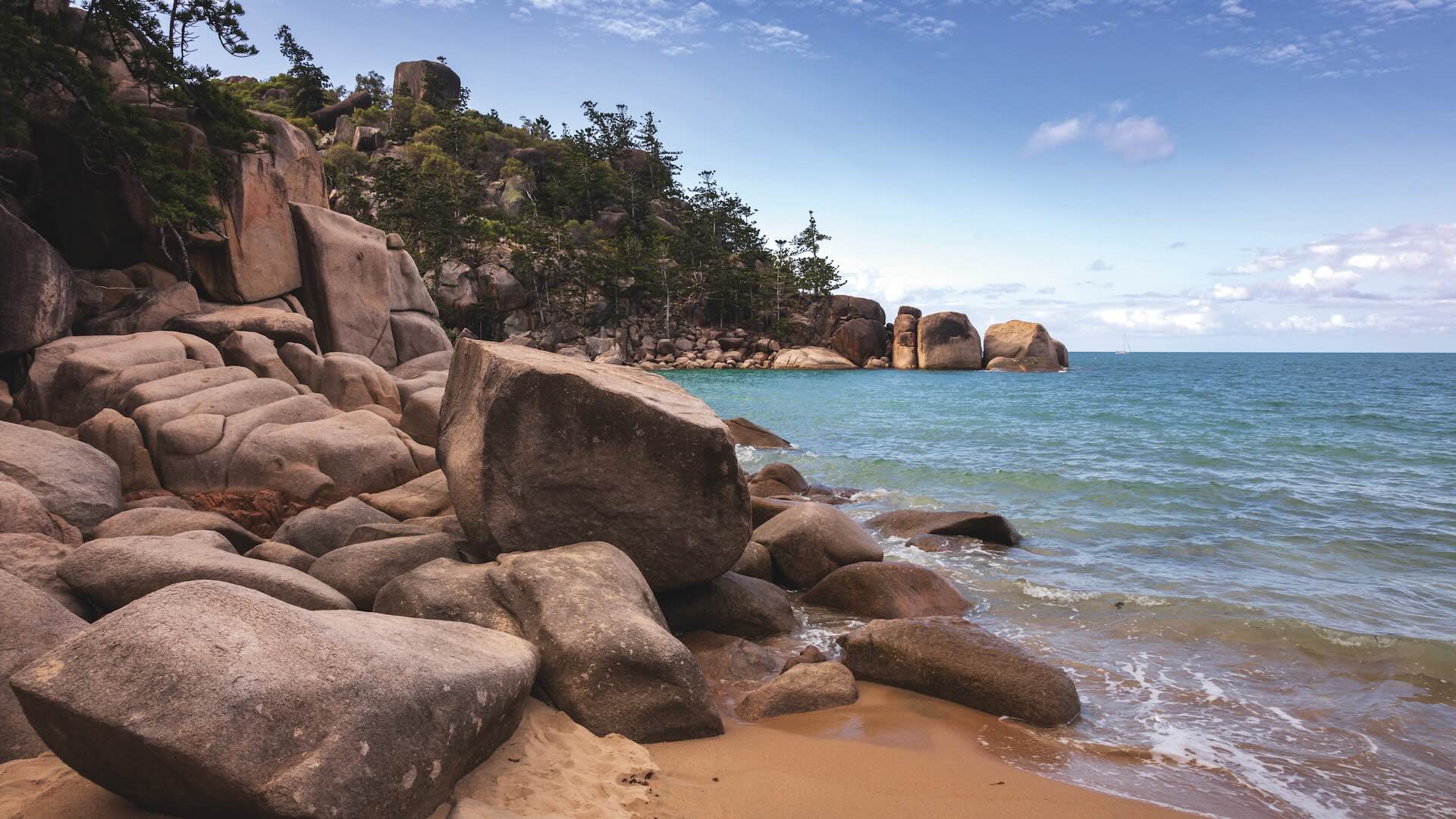 A rocky shore, Balding Bay on Magnetic Island in Townsville, Queensland, Australia; Shutterstock ID 2300975203; purchase_order: -; job: -; client: -; other: -