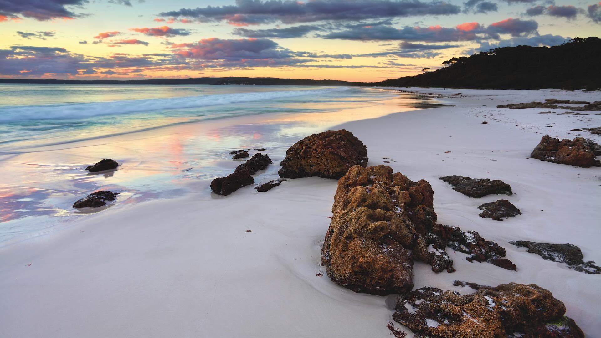 The sunrise at Hyams Beach was beautiful. Jervis Bay NSW Australia
