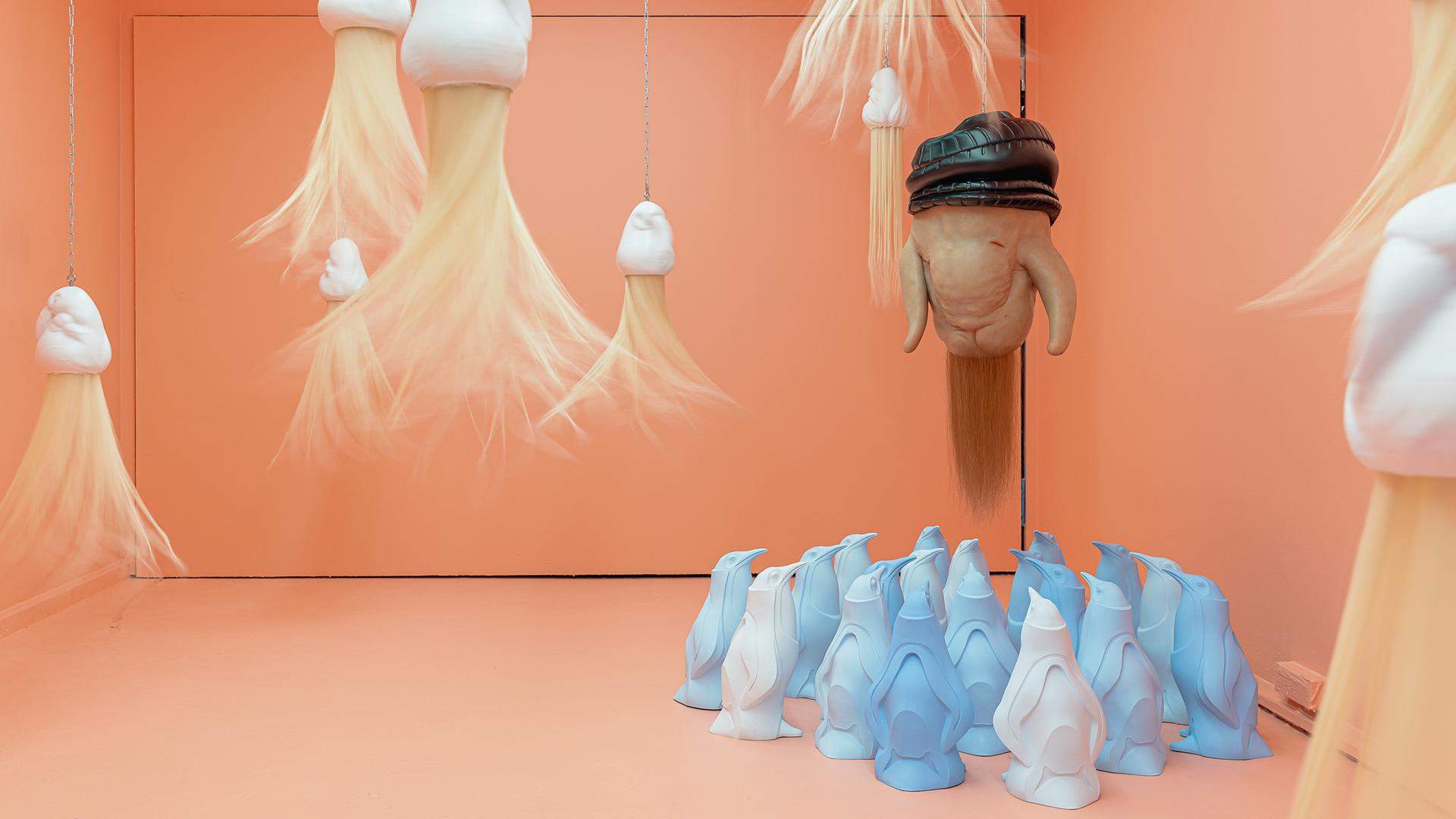 Patricia Piccinini's 'Centrifugal Love Garden' at Passage Gallery
