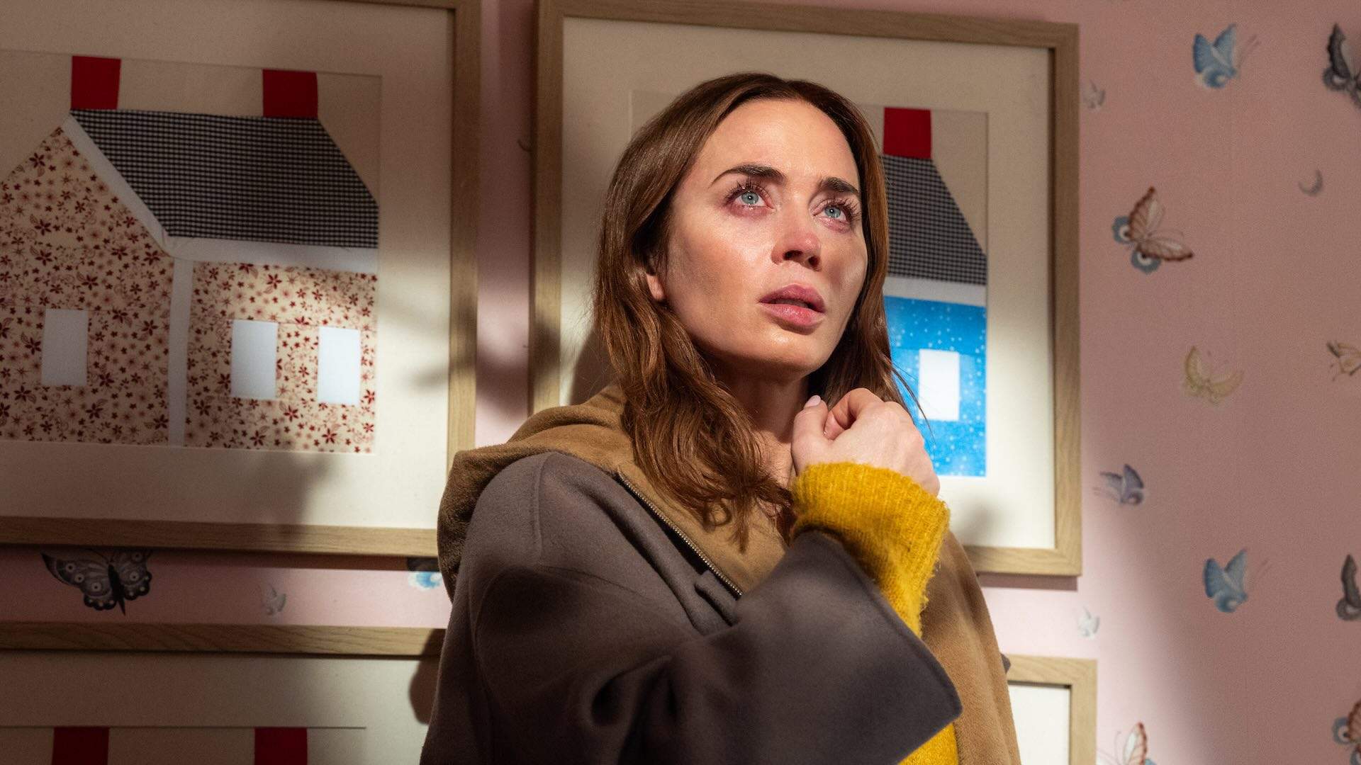 Emily Blunt in DISCLOSURE DAY, directed by Steven Spielberg.