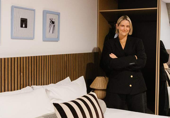 Background image for Reimagined Through Thrifted Finds and Upcycled Details, This Sydney Hotel Room Skips the Showroom Look for Secondhand Style