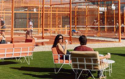 Background image for Now Open: Chapel Street Has a New Six-Court Padel Club, Complete with Its Own Cafe and Terrace for Post-Match Hangs