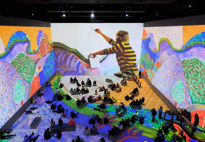 Background image for This Just In: Step Inside David Hockney's Abstract World as a Landmark Audiovisual Exhibition Lands at Carriageworks