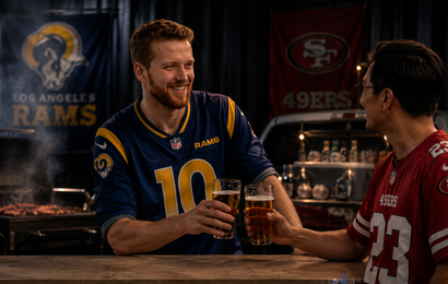 Background image for Melbourne Is Getting a Tailgate Party Ahead of the Historic Rams vs 49ers Game