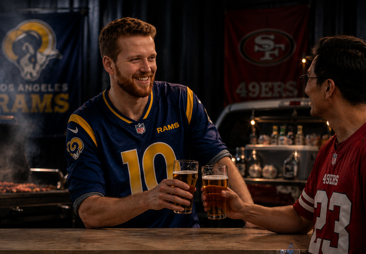 Background image for Melbourne Is Getting a Tailgate Party Ahead of the Historic Rams vs 49ers Game