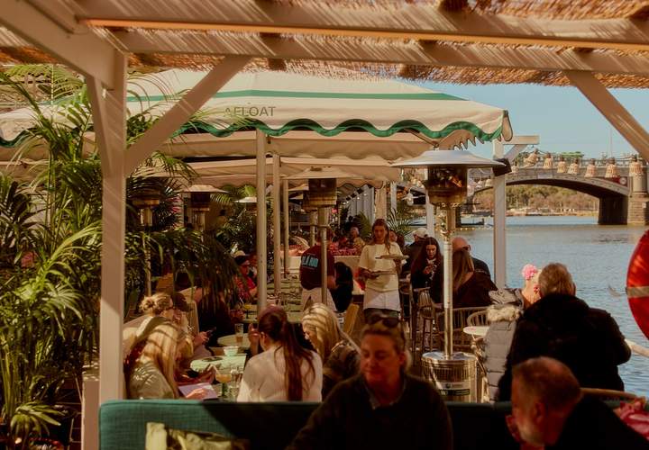 Background image for Coming Soon: Afloat Is Going Greek for Its 11th Season, with Ouzo Frozen Cola, Meze and a Toast to Your Health
