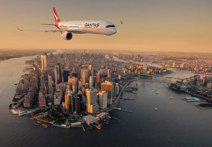 Background image for This Just In: Qantas Is Launching the First-Ever Non-Stop Flights Between Sydney and New York in Mid-2028