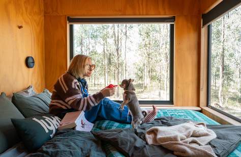 Lyka and Unyoked Have Teamed Up on Two Off-Grid Cabins That Give Dogs the Nature Escape, Treats and Fireplace Cuddles They Deserve