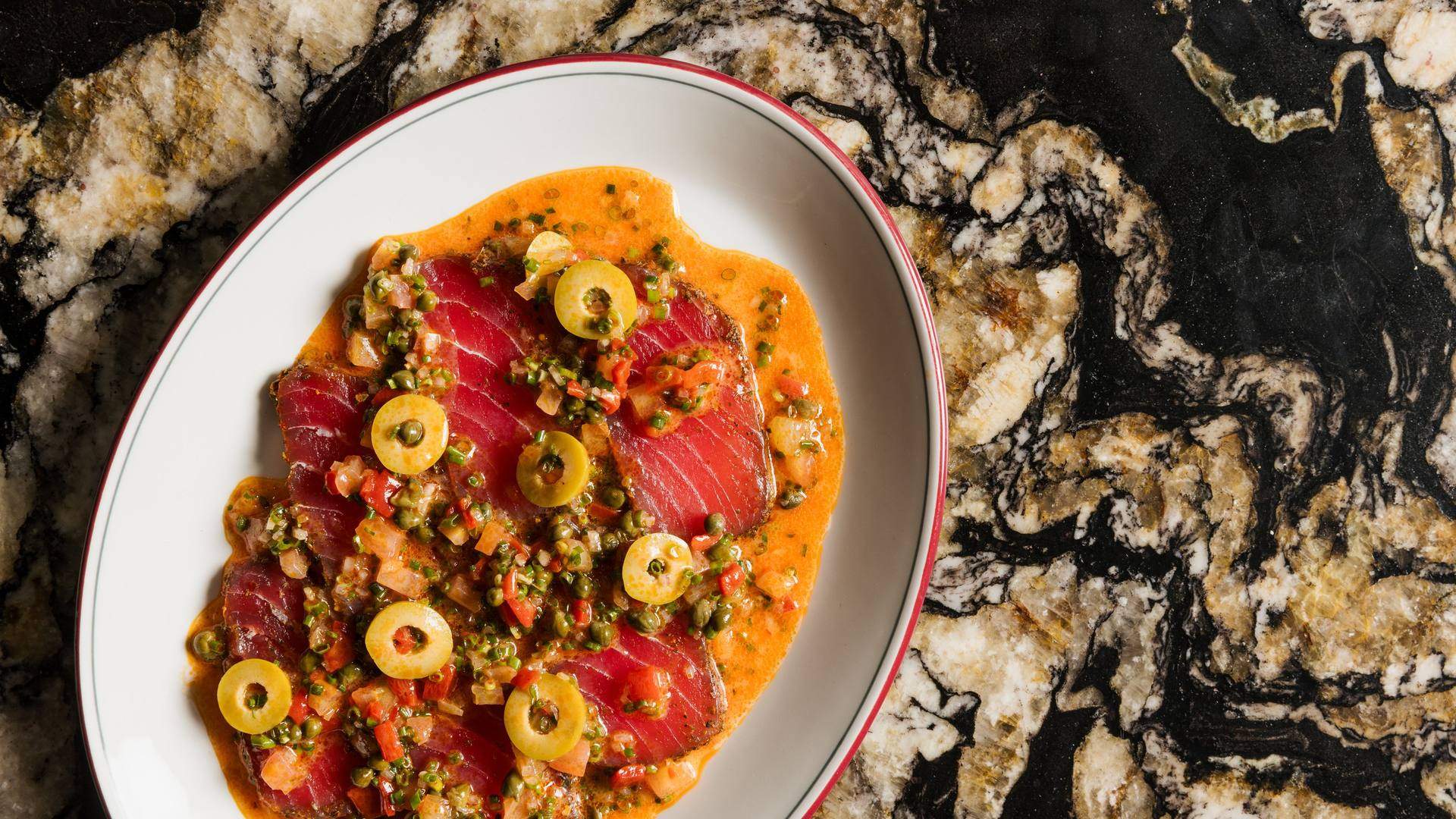 Tuna crudo at Belasco