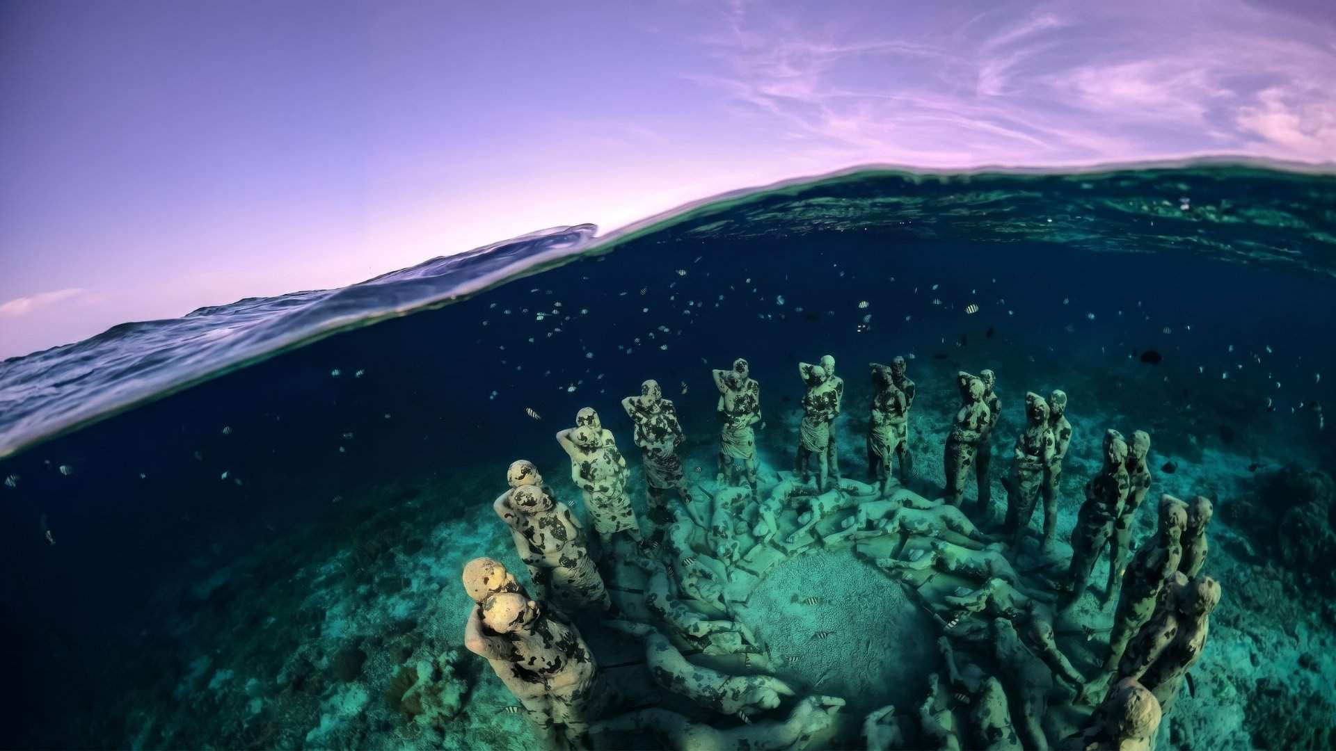 Jason deCaires Taylor's underwater sculpture installation off BASK
