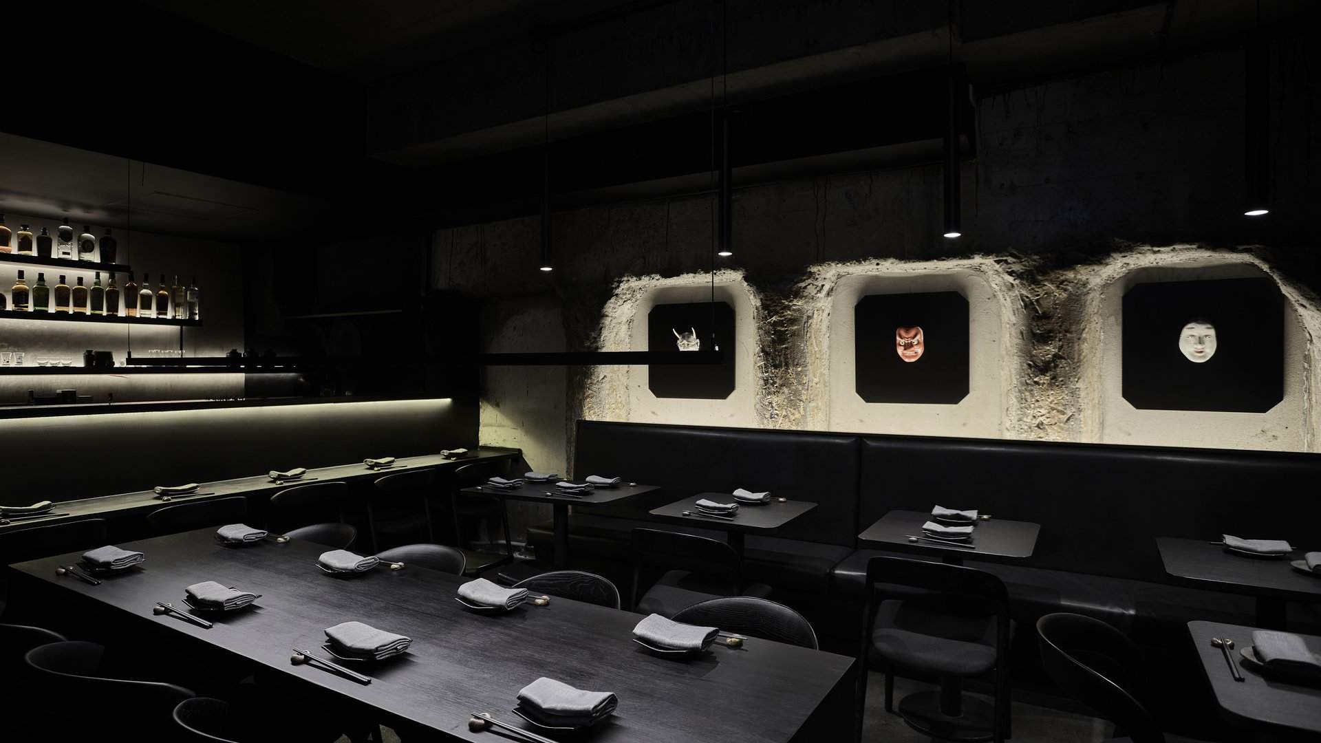 Lower-level listening bar at ÉN Melbourne