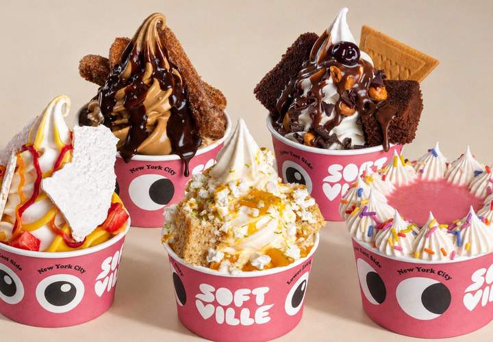 Background image for Ice Cream Juggernaut Gelato Messina Is Taking Over NYC with Softville, a Soft Serve and Art Concept Store